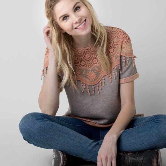 gimmicks by BKE Tops - Gimmicks By BKE | Floral Embroidered Sweatshirt